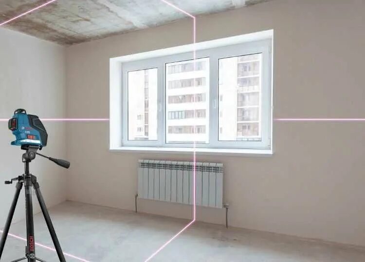 Нивелир в новостройке